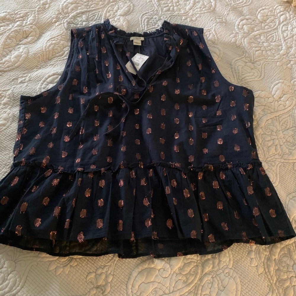 J. Crew sleeveless blouse